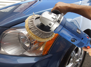 Mechanic Buffing Repaired Auto Paint Job in Fort Worth, TX 